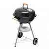Gömbgrill, faszén, faszénbrikett, nyitható fedél, krómozott acél rostély, rozsdamentes hamugyűjtő tálca, HOME GR02