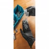 Eldobható nitril kesztyű, gyémánt textúrájú, fekete (100 db/csomag) HÖGERT HT5K774M