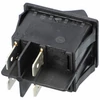 16A/250V AC 31x25 mm Billenőkapcsoló, motorhoz, fekete, szögletes, ETA 2404, 3404 porszívó