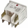 16A/250V AC 30x25 / 29x22 mm Billenőkapcsoló, dupla, piros-sárga, szögletes (univerzális) / RENDELÉSRE