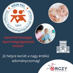 A Heim Pál Országos Gyermekgyógyászati Intézetet támogattuk