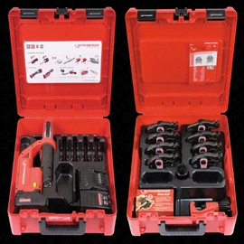 Présgép készlet, 2 Ah akkuval, elektro-hidraulikus, 18V, 1/4&quot;-1.1/8&quot;, , ROTHENBERGER 1000002121 / RENDELÉSRE