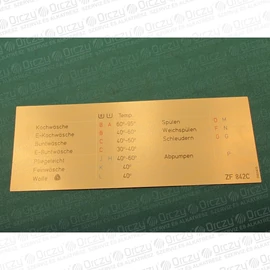 KIFUTÓ Programtábla (eredeti) ELECTROLUX ZF 842C mosógép / RENDELÉSRE