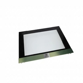 593x465 mm Üveg, ajtó, külső, fekete, (eredeti) ELECTROLUX tűzhely / RENDELÉSRE
