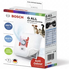Porzsák, mikroszálas 4db-os (eredeti) BOSCH porszívó 