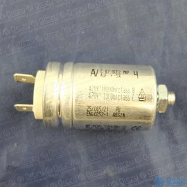 4 uF 470V Kondenzátor, sarus, motor indító, fémházas (eredeti) BEKO mosogatógép / RENDELÉSRE