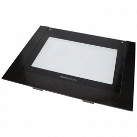 595x456 mm Üveg, ajtó, külső, fekete, (eredeti) ELEKTRABREGENZ tűzhely / RENDELÉSRE