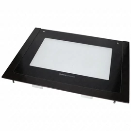 594x451 mm Üveg, ajtó, külső, fekete, (eredeti) ELEKTRABREGENZ tűzhely / RENDELÉSRE