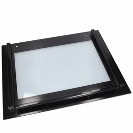 594x462 mm Üveg, ajtó, külső, fekete, (eredeti) BEKO tűzhely / RENDELÉSRE