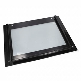 592x463 mm Üveg, ajtó, külső, fekete, (eredeti) BEKO tűzhely / RENDELÉSRE