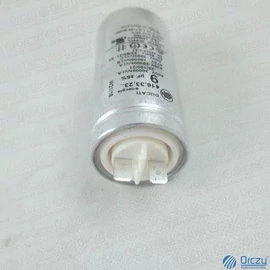 9 uF 475V Kondenzátor, sarus, motor indító, fémházas (eredeti) szárítógép / RENDELÉSRE