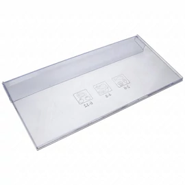 445x224x13 mm Előlap, fagyasztófiók, kékes átlátszó (eredeti) BEKO hűtőgép / RENDELÉSRE