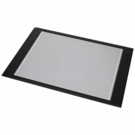 444x311 mm Üveg, sütőajtó, fekete,(eredeti) WHIRLPOOL / GORENJE tűzhely / RENDELÉSRE