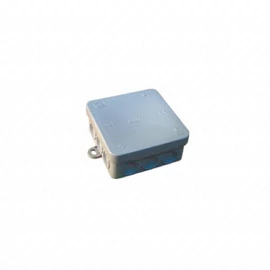 Kötődoboz 85x85 mm, IP54, szürke,