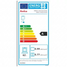 Tűzhely Amica 55898 ( 508GE2.33EHZpTaP(W)) fehér programórás , multifunkciós