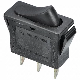 16A/125V AC Billenőkapcsoló, fekete, szögletes (eredeti) CANDY minikonyha / RENDELÉSRE