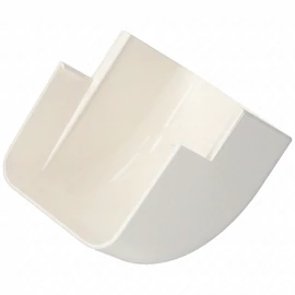 90x65 mm 90° Sarokelem, külső, fehér, UV álló (VECAMCO) klíma dekorcsatorna