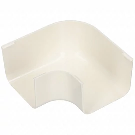 90x65 mm 90° Kanyarív, lapos, fehér, UV álló (VECAMCO) klíma dekorcsatorna