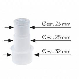 23/25/32 mm, Cseppvízcső lépcsős csatlakozó csonk (VECAMCO) klíma / RENDELÉSRE