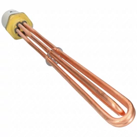 6000W 440 mm Fűtőszál réz, 3F, menetes, zárt kazán