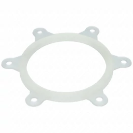 121x102x7 mm Tömítés, zárófedél, 6 lyukú, fehér, új típusú HAJDU K-s bojler 10db-os csomag