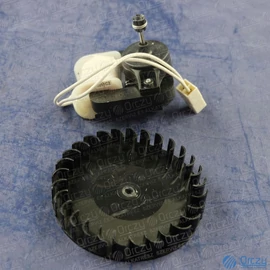 Ventilátor Motor + Lapát (eredeti) WHIRLPOOL / INDESIT hűtőgép / RENDELÉSRE