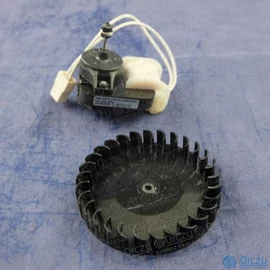 Ventilátor Motor + Lapát (eredeti) WHIRLPOOL / INDESIT hűtőgép / RENDELÉSRE