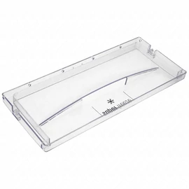385x164x26 mm Előlap, fagyasztófiók, felső, átlátszó (bontott, eredeti) WHIRLPOOL / INDESIT hűtőgép