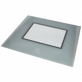 492x445 mm Üveg, ajtó, külső, fehér, (eredeti) INDESIT tűzhely / RENDELÉSRE
