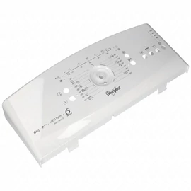 Burkolat, kezelő (eredeti) WHIRLPOOL / INDESIT mosógép / RENDELÉSRE