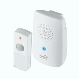 Vezeték nélküli csengő, 100m, fehér, 8 dallam, villogó fényjelzés,  HOME DB 1001DC / RENDELÉSRE