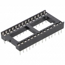 IC foglalat 28 lábú RM:2,54mm standard