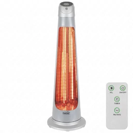 Elektromos fűtőtest, 1200W, karbon és halogén, IPX4 védelem, oszcillációs, időzítő, LCD, HOME FK 252 / RENDELÉSRE