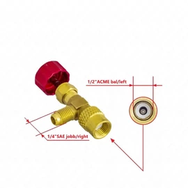 Csap R32 benyomós piros 1/2&quot;ACME balos - 1/4SAE jobb / RENDELÉSRE 