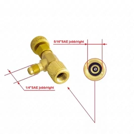Csap R410A 1/4 SAE&quot;külső , 5/16&quot;belső menet Value / RENDELÉSRE