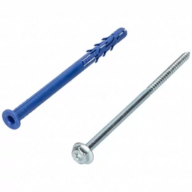 10x160 mm Csavar + tipli, klímatartó konzolhoz, hatlapfejű, peremes (TORX), 25 db/csomag