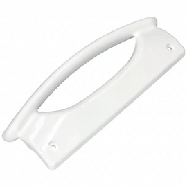 Fogantyú, ívelt, fehér, műanyag (utángyártott) WHIRLPOOL / INDESIT hűtőgép