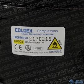PD060YN Kompresszor R600a COLDEX / RENDELÉSRE