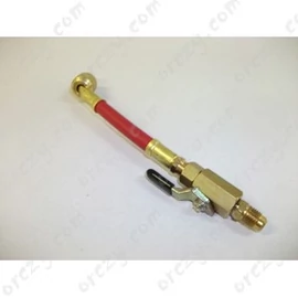 Szerviztömlő csappal 1/4 x 1/4 piros  MASTERCOOL/RENDELÉSRE