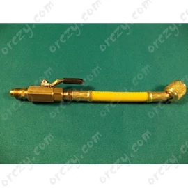 Szerviztömlő csappal 1/4Collx 1/4Coll sárga  MASTERCOOL/RENDELÉSRE