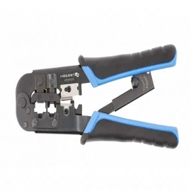 Telefoncsatlakozó prés, krimpelő, 6P, 8P, RJ45, RJ11, RJ12, 137  mm , HÖGERT HT1P171