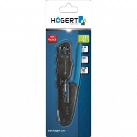 Telefoncsatlakozó prés, krimpelő, 6P, 8P, RJ45, 137  mm , HÖGERT HT1P172  / RENDELÉSRE