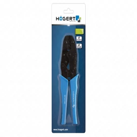 Érvéghüvely krimpelő fogó, racsnis, csúszósaruhoz, 1,5-6  mm², HÖGERT HT1P192