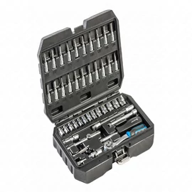 Dugókulcs és bitkészlet 1/4&quot;, 46 részes, 25 év garancia, HÖGERT HT1R216