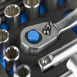 Dugókulcs készlet 1/4&quot;, 1/2&quot;,  60 részes, Élettartam garancia, HÖGERT HT1R470  / RENDELÉSRE