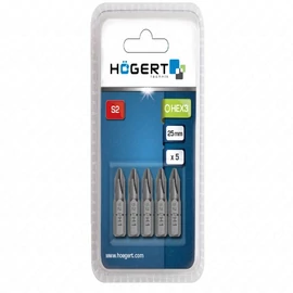 Bitfej, csillag, PH1, 25 mm, 5db/csomag , HÖGERT HT1S301