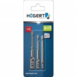 Bit-dugókulcs átalakító adapter 1/4&quot;, 3/8&quot;, 1/2&quot;, HÖGERT HT1S445