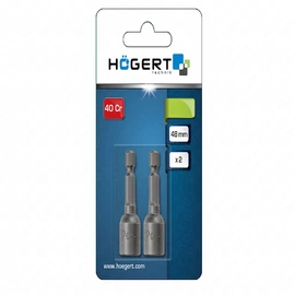 Dugókulcs fej, bitbefogású, mágneses 10 mm, 2db , HÖGERT HT1S4558
