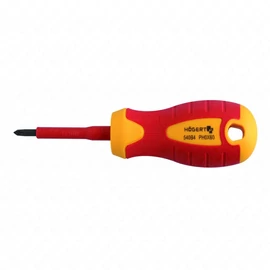 Szigetelt csavarhúzó, csillag fejű, mágneses, PH2 x 100  mm szár, 1000V , HÖGERT HT1S924