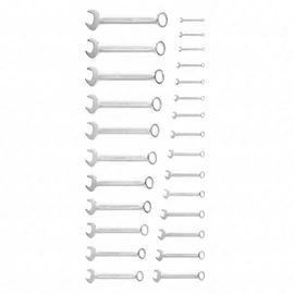 Csillag-villáskulcs készlet, 6-32 mm, 26 részes, 25 év garancia, HÖGERT HT1W496